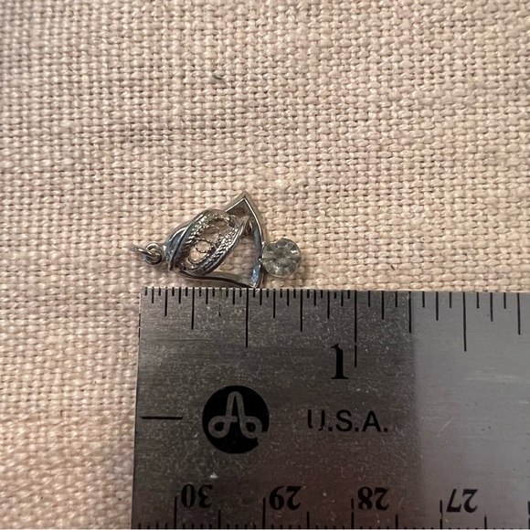 Vintage Filigree Bell Pendant Charm - Picture 5 of 6